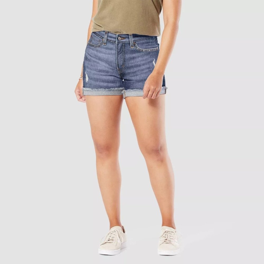 DENIZEN Levi's® Women's High-Rise 3" Jean Shorts 4 W27 - Picture 1 of 9